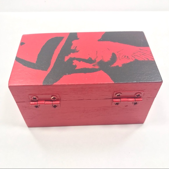 Al Capone Scarface Gangster inspired distressed graffiti Rocker Box Mini 4”x2.5” - Picture 5 of 12